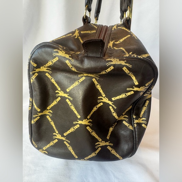 ✨Rare Vintage Longchamp Horsebit Leather Boston Bag✨ - Picture 3 of 16